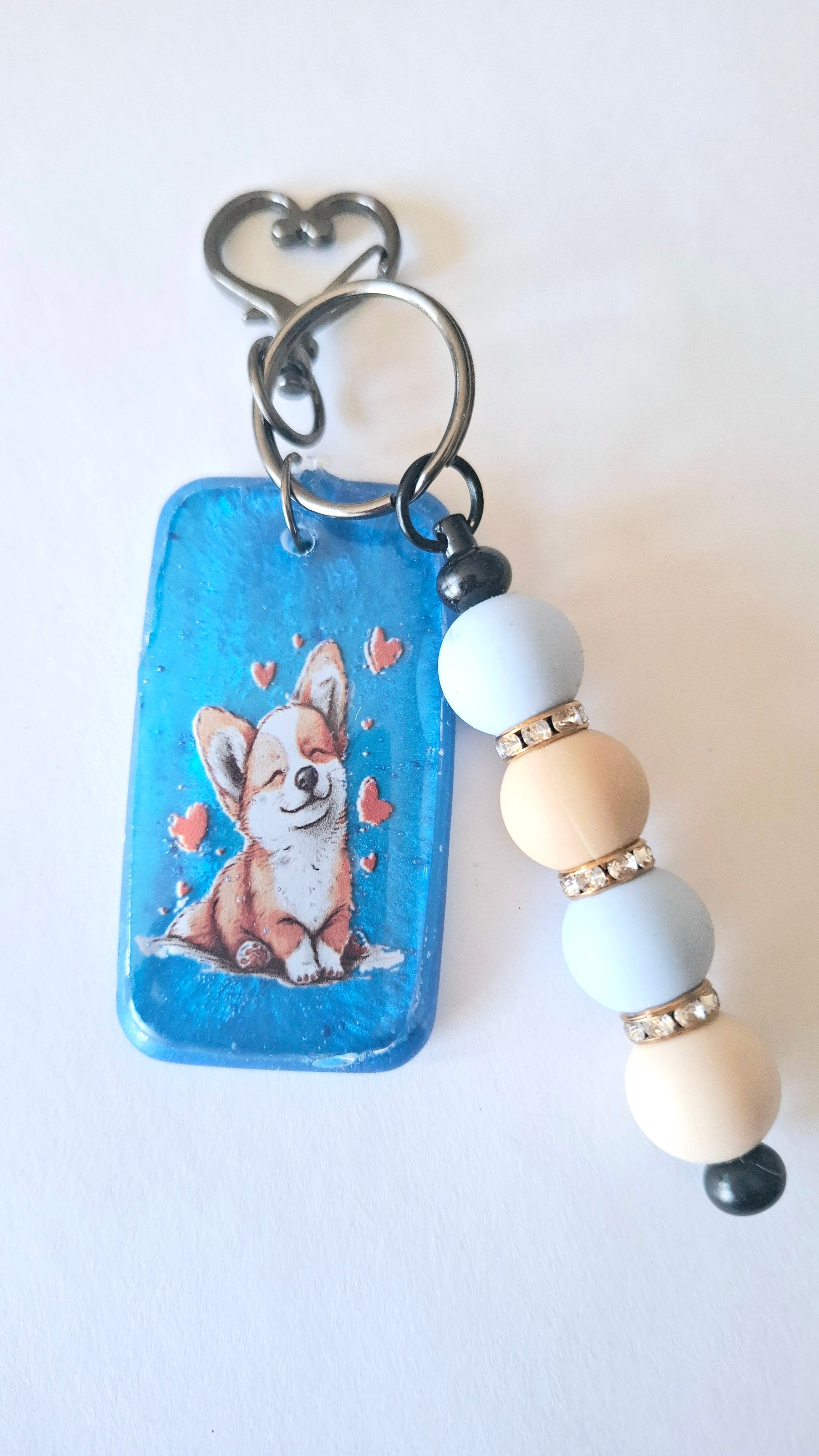 Porte clés Corgi cute love