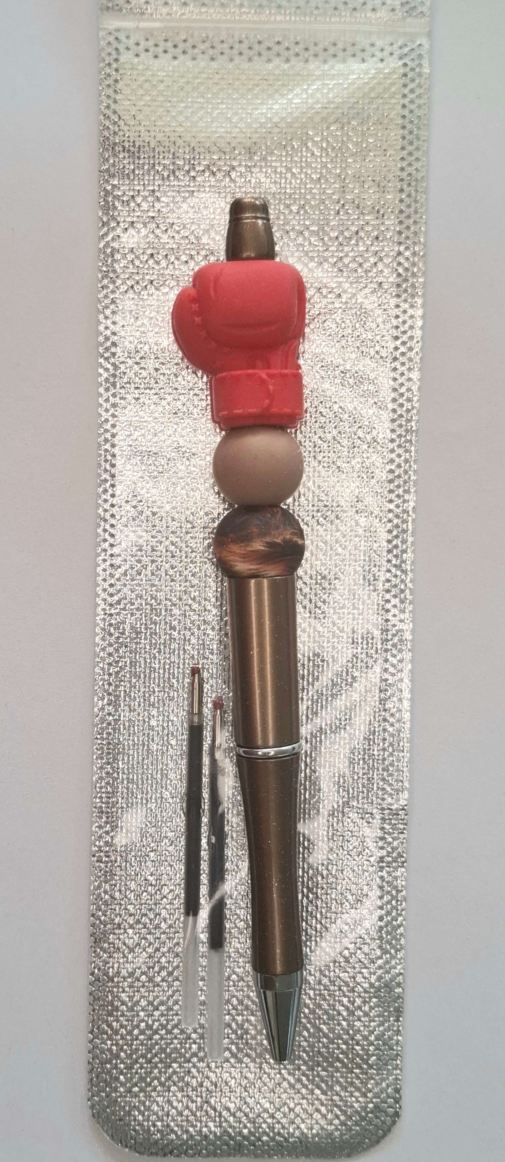 Stylo gant de boxe rouge