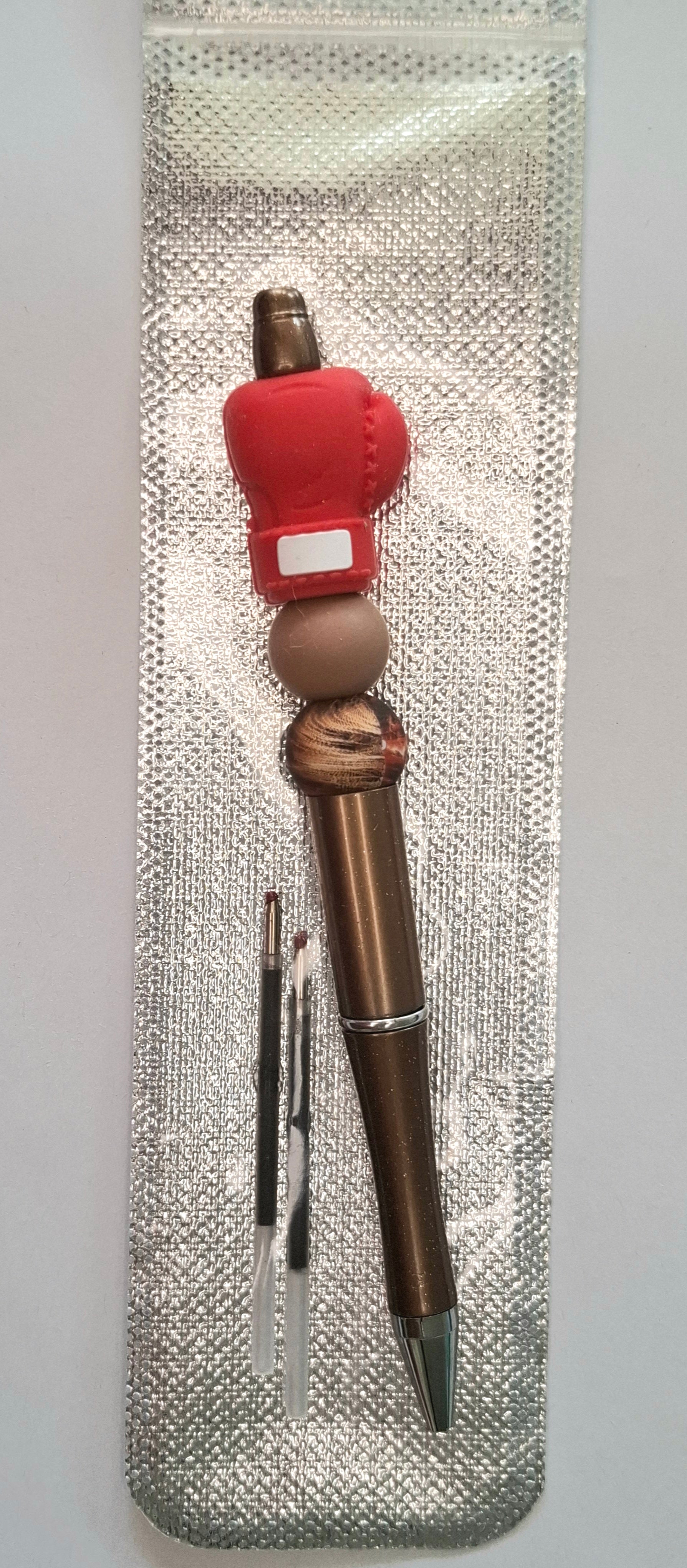 Stylo gant de boxe rouge