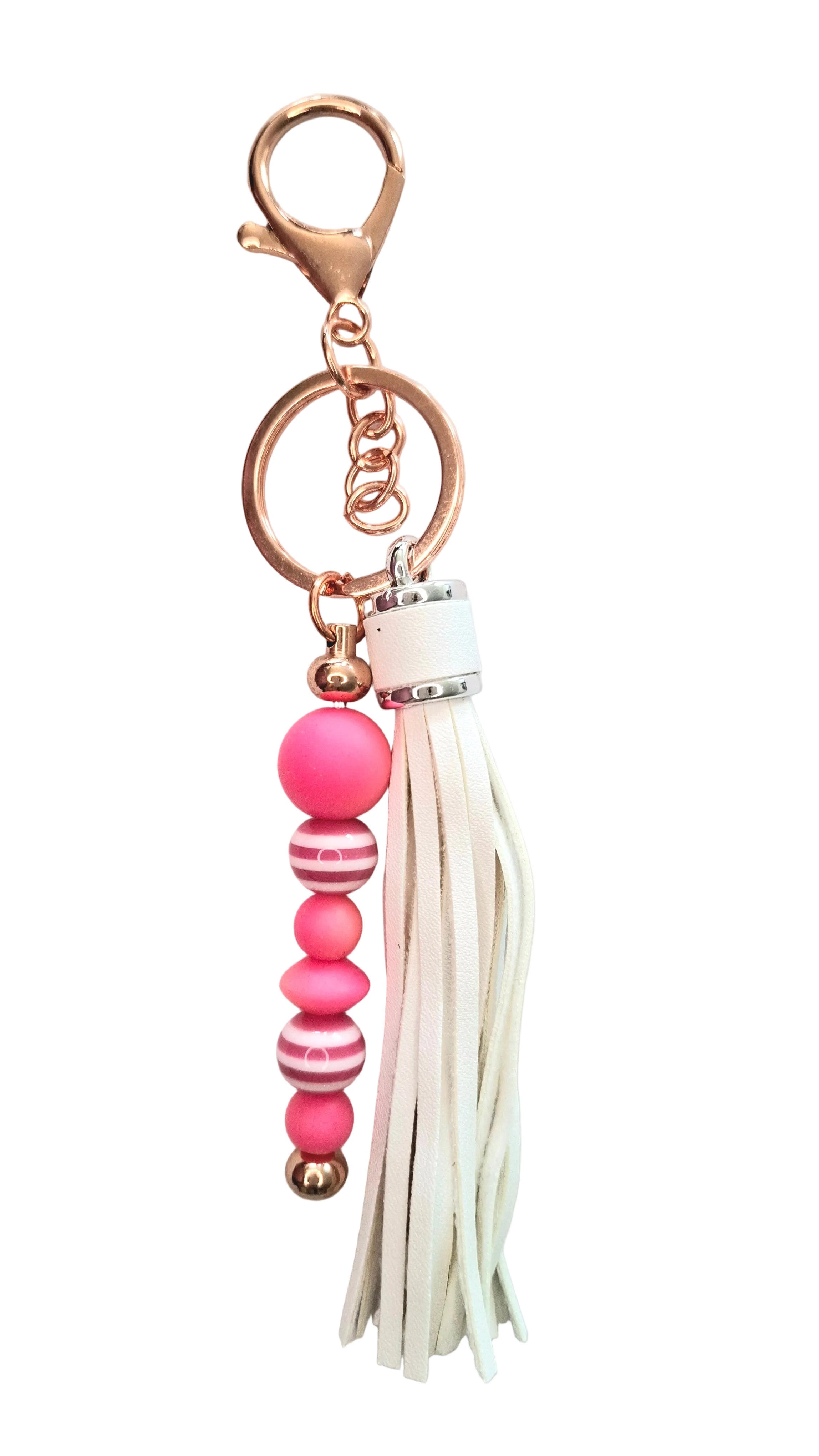 porte clés bujou de sac très Girly rose soutenu
