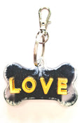Love Forme d'os pour collier de chien