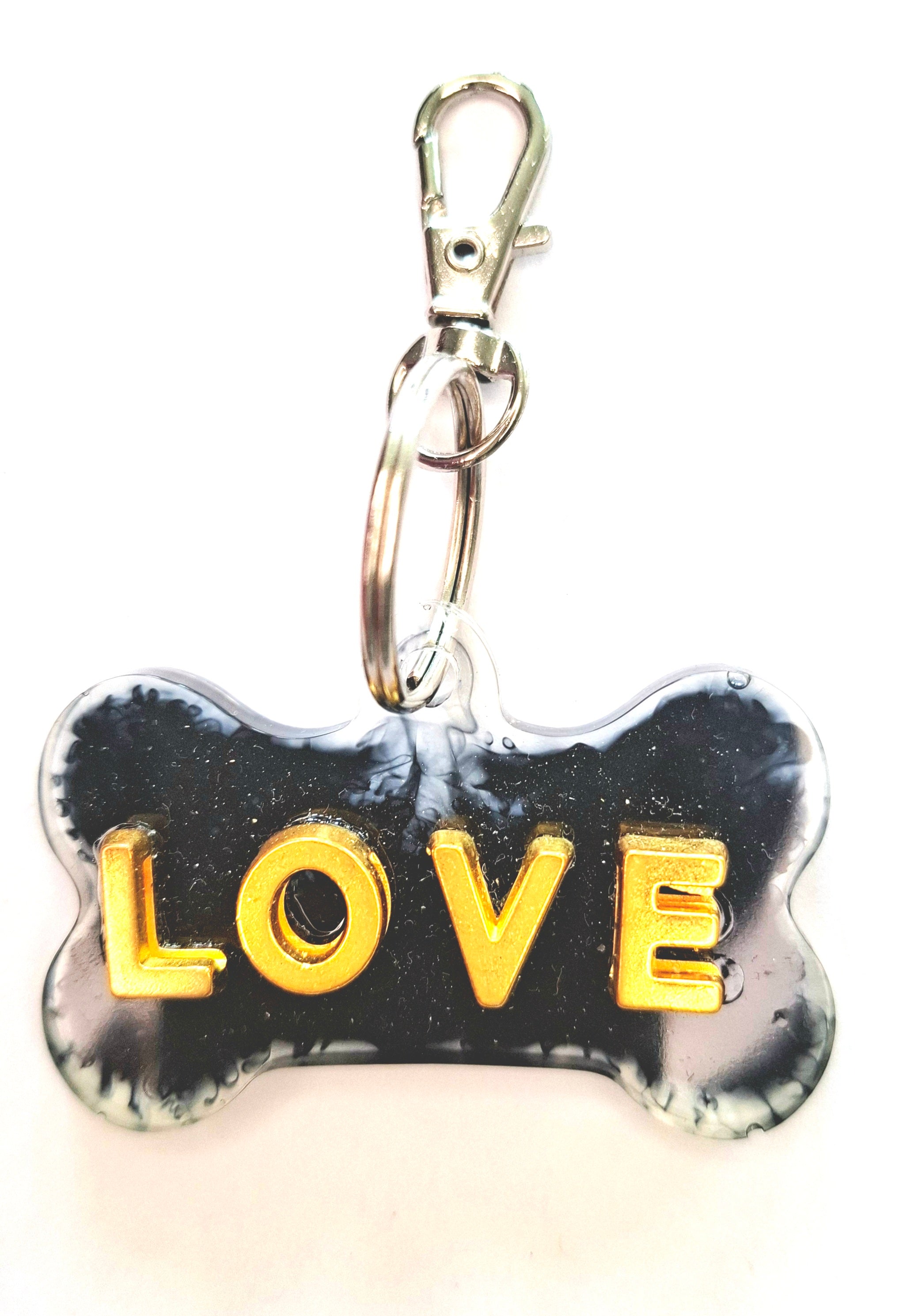 Love Forme d'os pour collier de chien