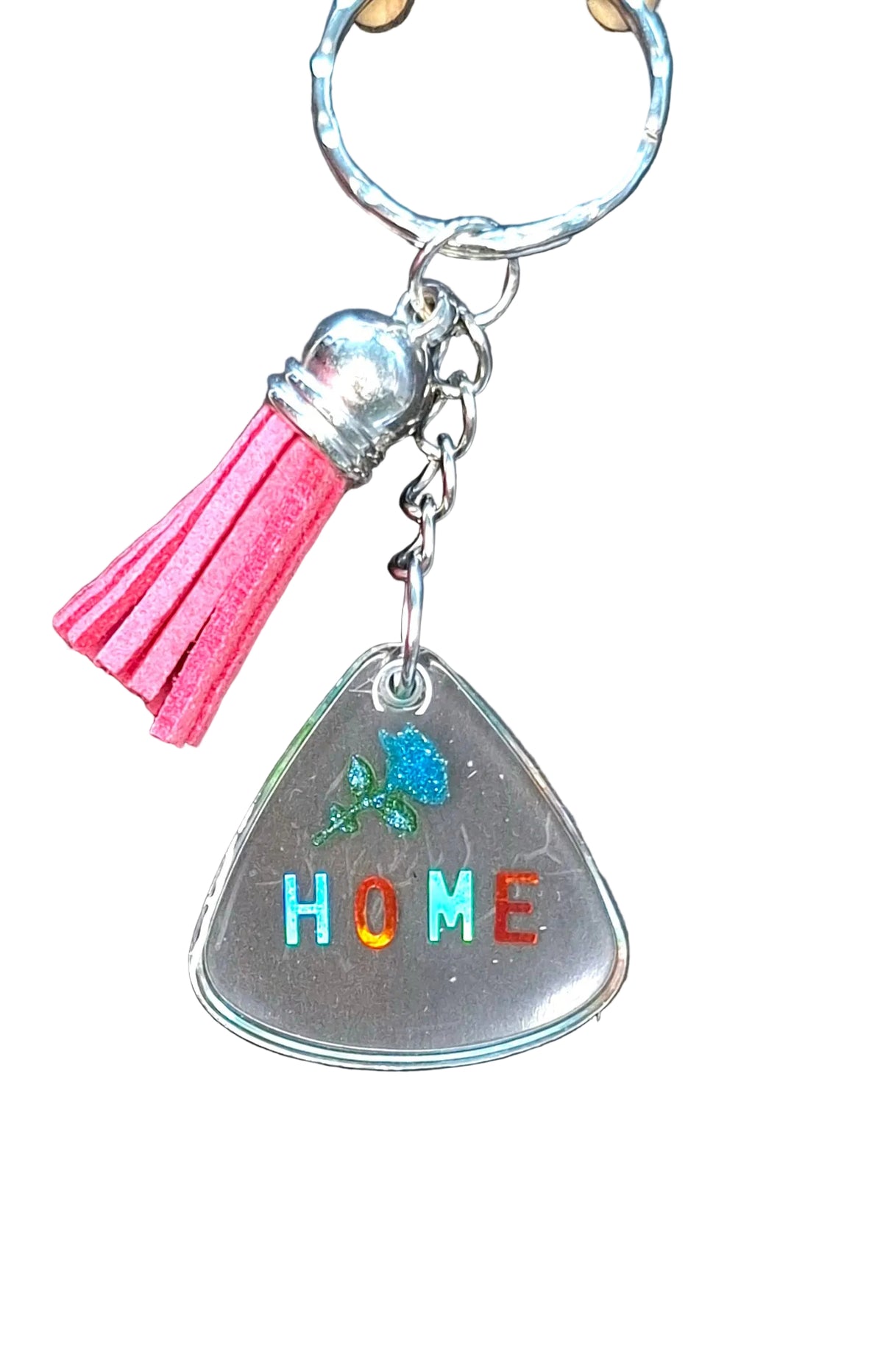 Home et fleur bleue