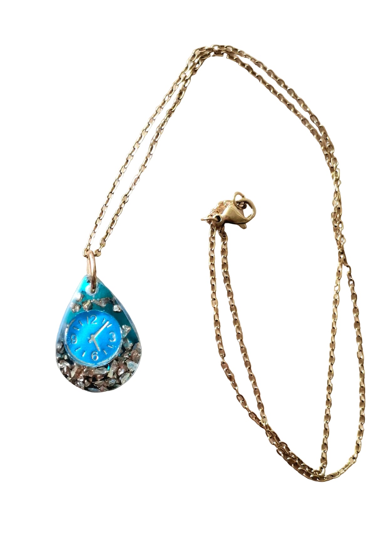 La goutte horloge bleue