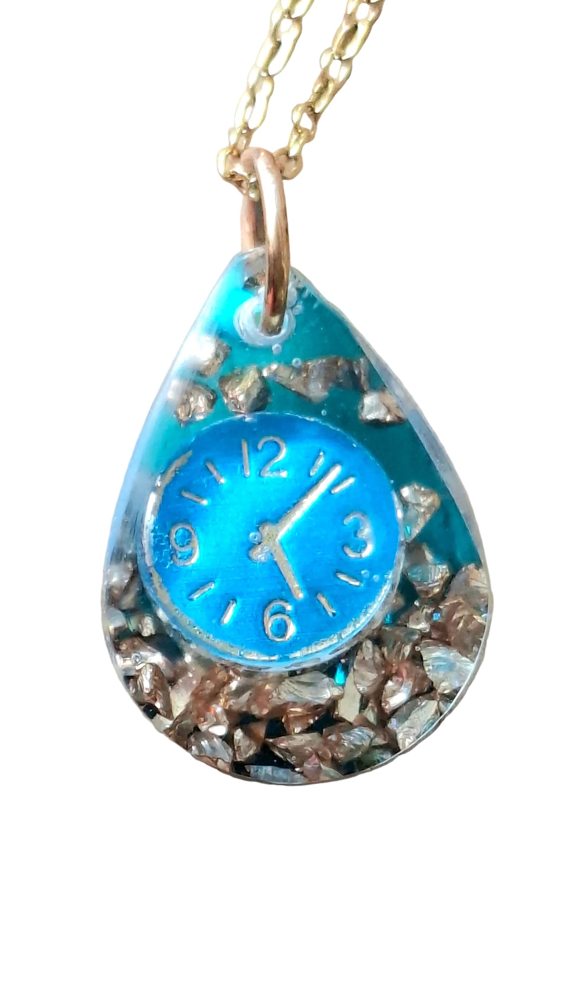 La goutte horloge bleue
