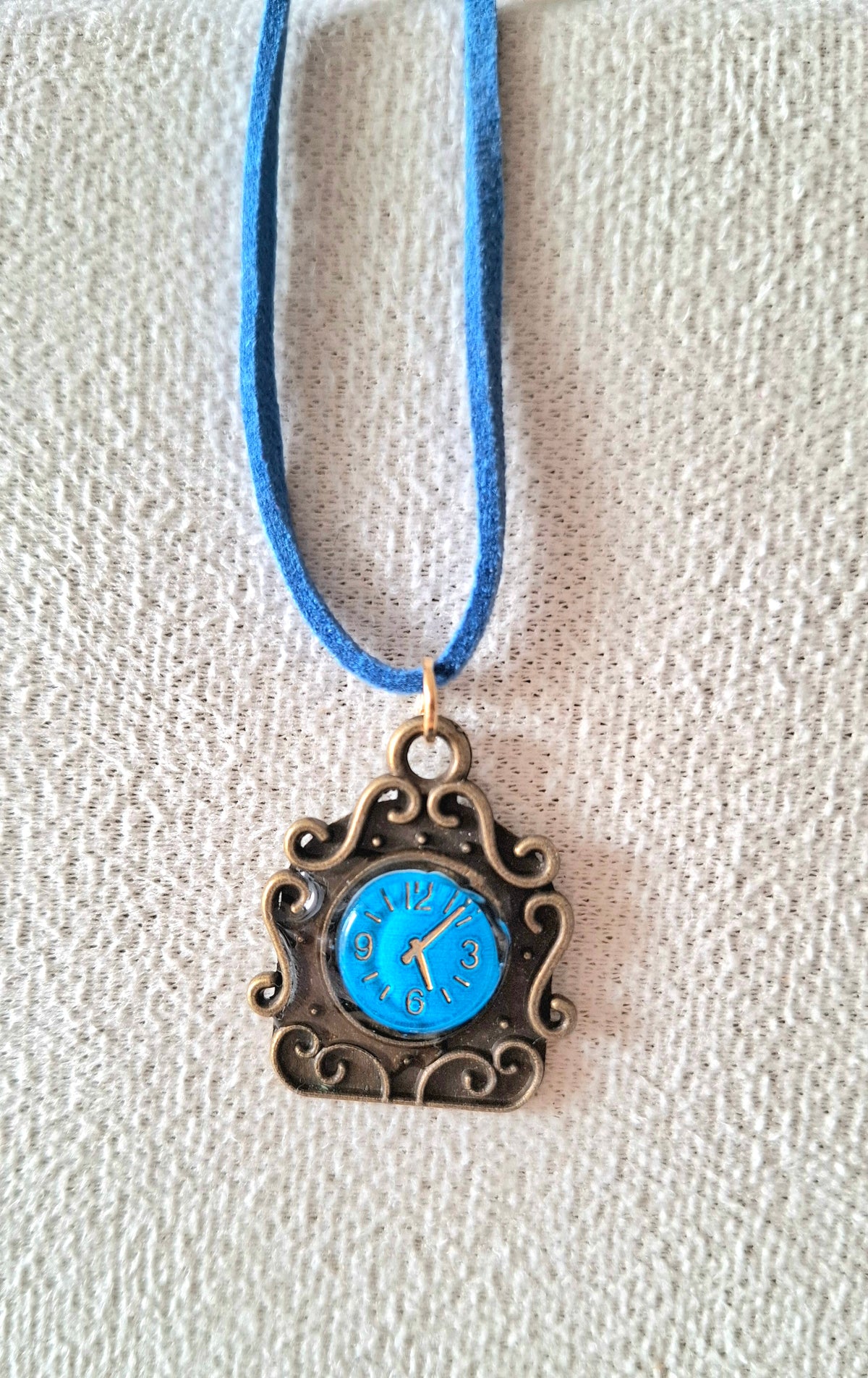 Horloge Steampunk bleu