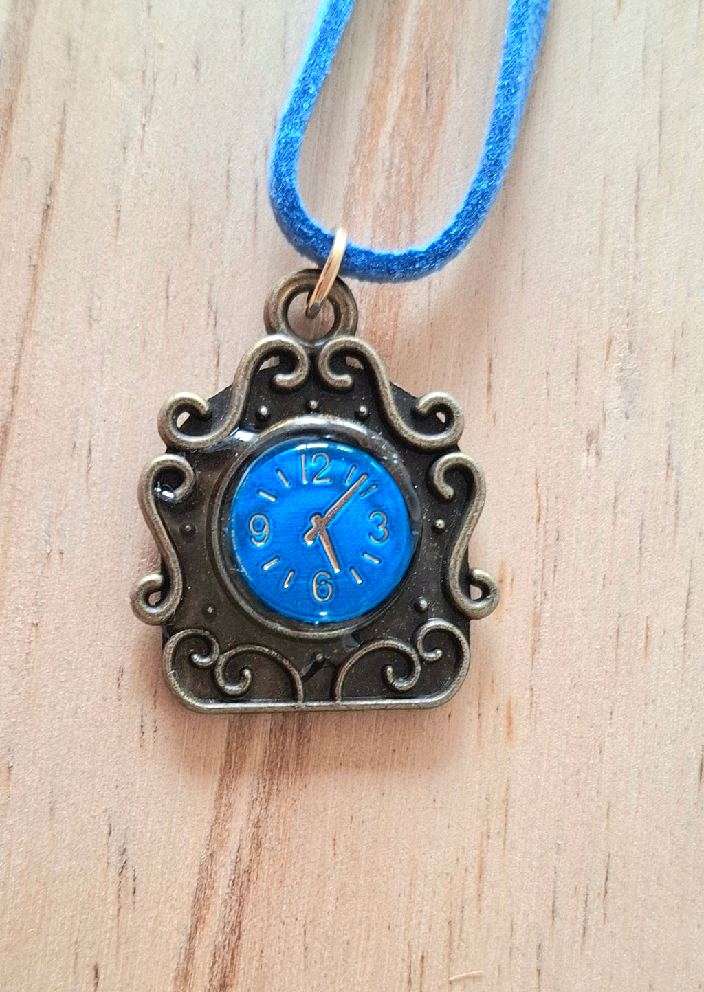 Horloge Steampunk bleu