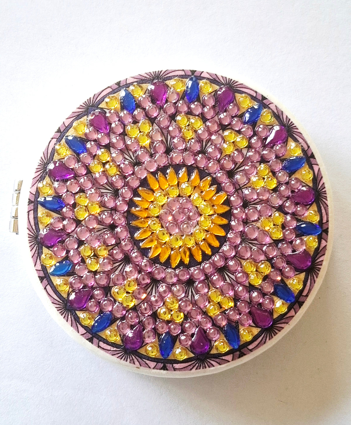 miroir tons violet