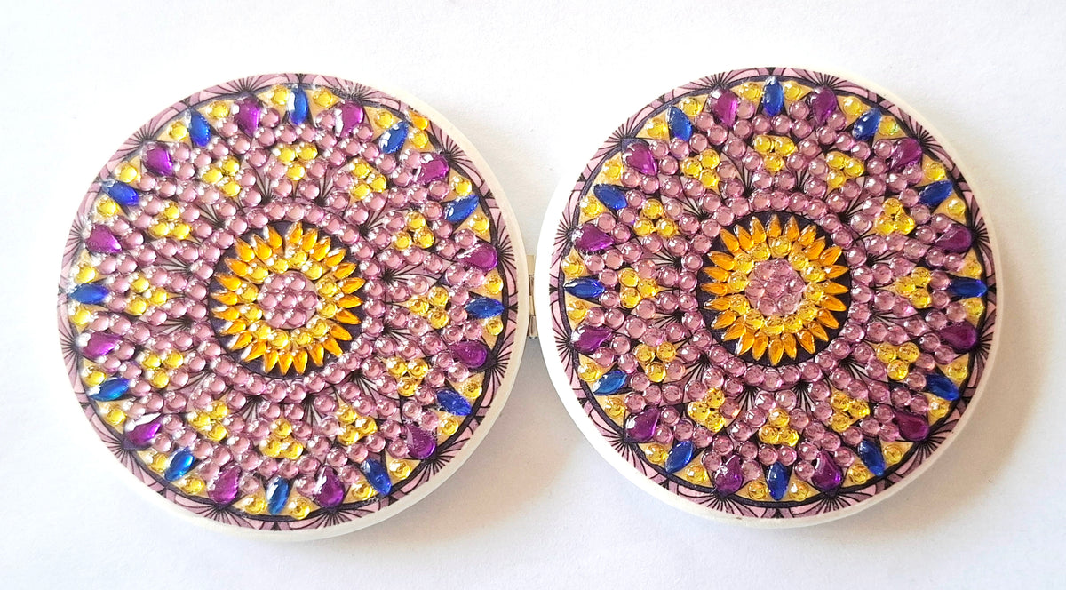 miroir tons violet